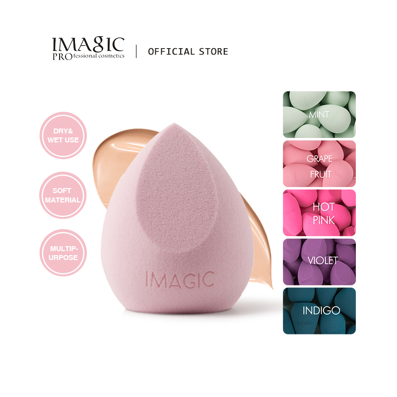 Beauty Makeup Images - IMAGIC 化粧パフパウダーメイクアップスポンジスムーズな女性のメイクアップファンデーションスポンジ美容メイクアップツールウォータードロップブレンド形状