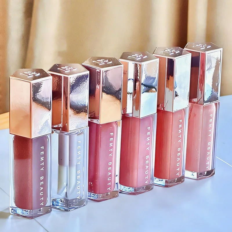 Lip Gloss Plumping - ファッションホットセール フェンティリップグロス マルチカラー モイストシャイン グリッターリッププランパー メイクアップ