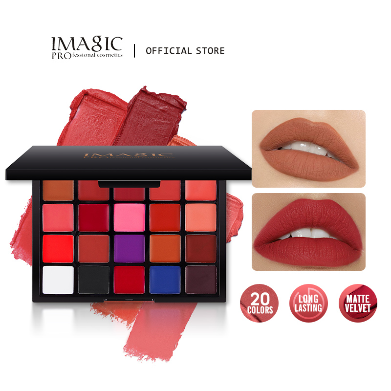 Beauty Makeup Images - イメージ-マットベルベットリップスティック20色,長持ちするメイク,着色