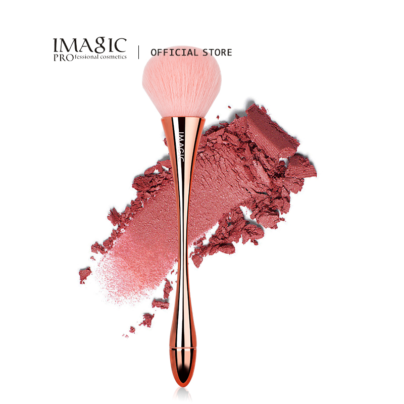 Beauty Makeup Images - IMAGIC メイクアップシングルブラッシュブラシローズゴールドハイライタールースパウダー大ソフトふわふわプロフェッショナル合成メイク美容ツール