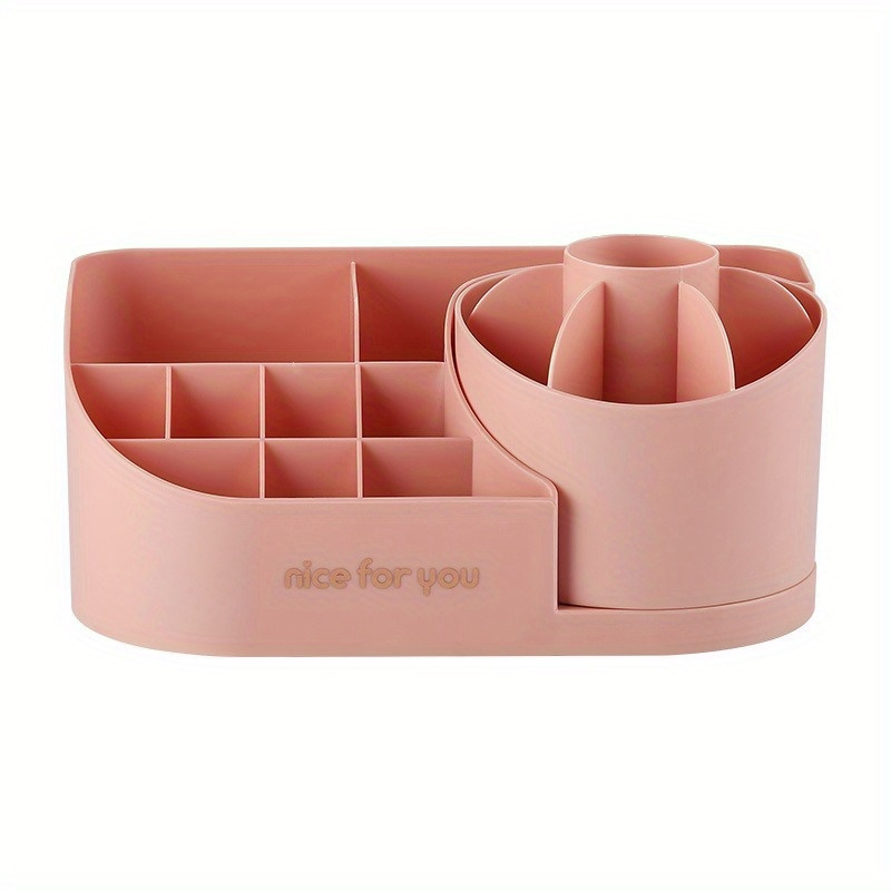 Beauty Makeup Tool Collection - 1pc メイクブラシクリーニングボックス美容卵クリーニングアーティファクトセット、マルチグリッド化粧品収納ボックス、デスクトップスキンケア