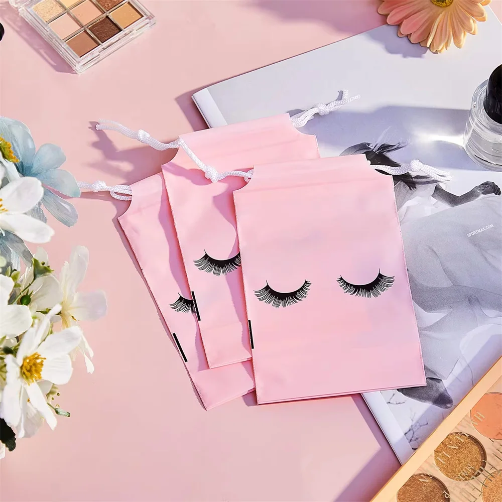 Beauty Makeup Supply - 50 個トラベルポーチまつげアフターケア再利用可能なバッグ化粧品バッグまつげエクステンション用品美容トラベルポーチメイクアップツール