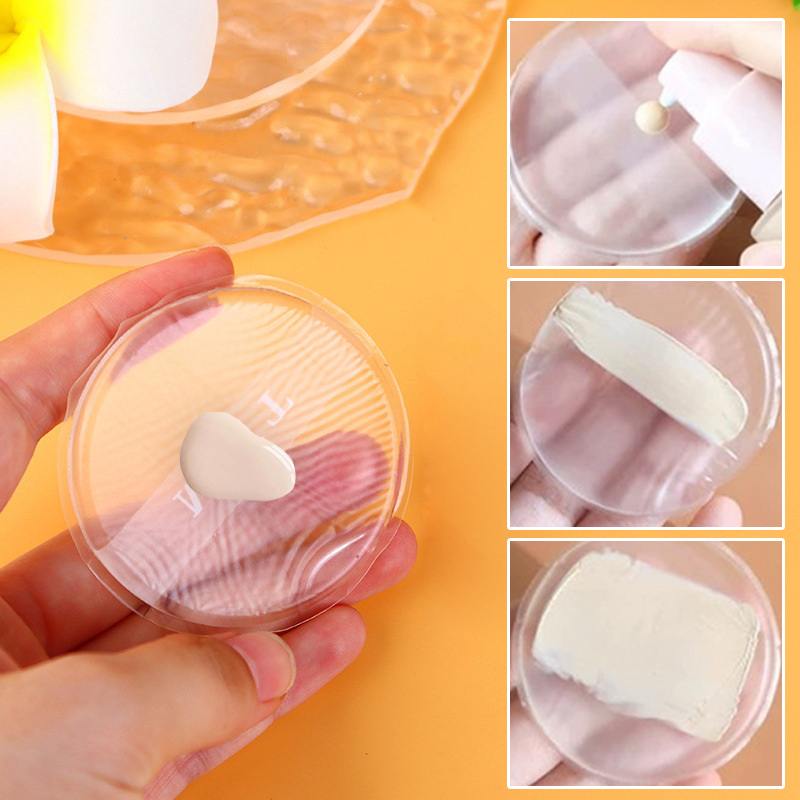 Beauty Makeup Blender - 透明なソフトシリコンパフスポンジ、化粧用フェイスファンデーション用、簡単洗浄メイク道具、無駄を避けるエアクッションパウダーパフ