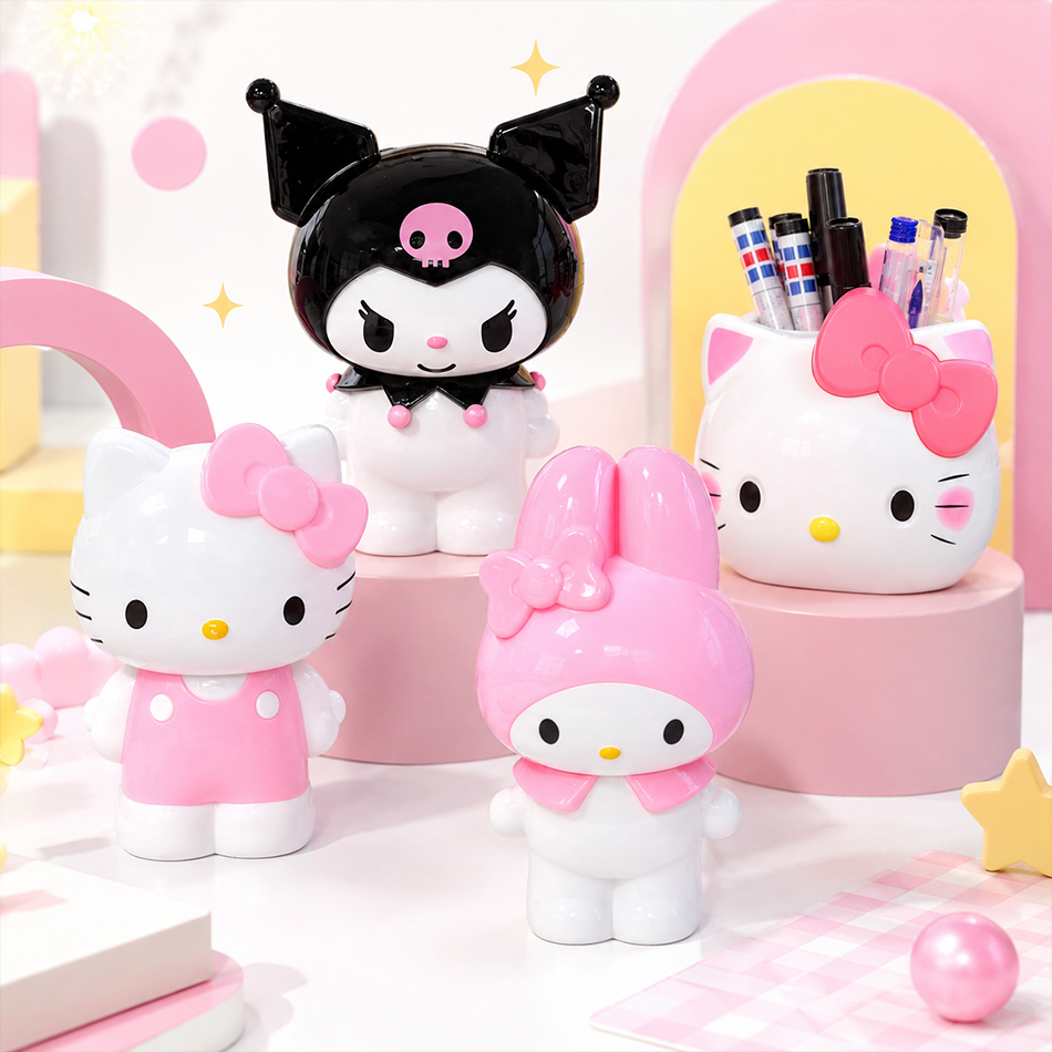 My Beauty Makeup Set - ハローキティ サンリオ マイメロディ かわいいペンコンテナ メイクブラシホルダー デスクトップ収納ボックス