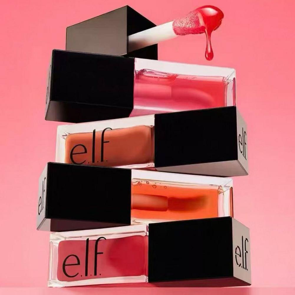 Lip Gloss Plumping - エルフ。 グローリバイバーリップグロス ミラーシャイン モイスチャライジングリップオイル 軽量フィルム形成 リッププランピングフォーミュラ
