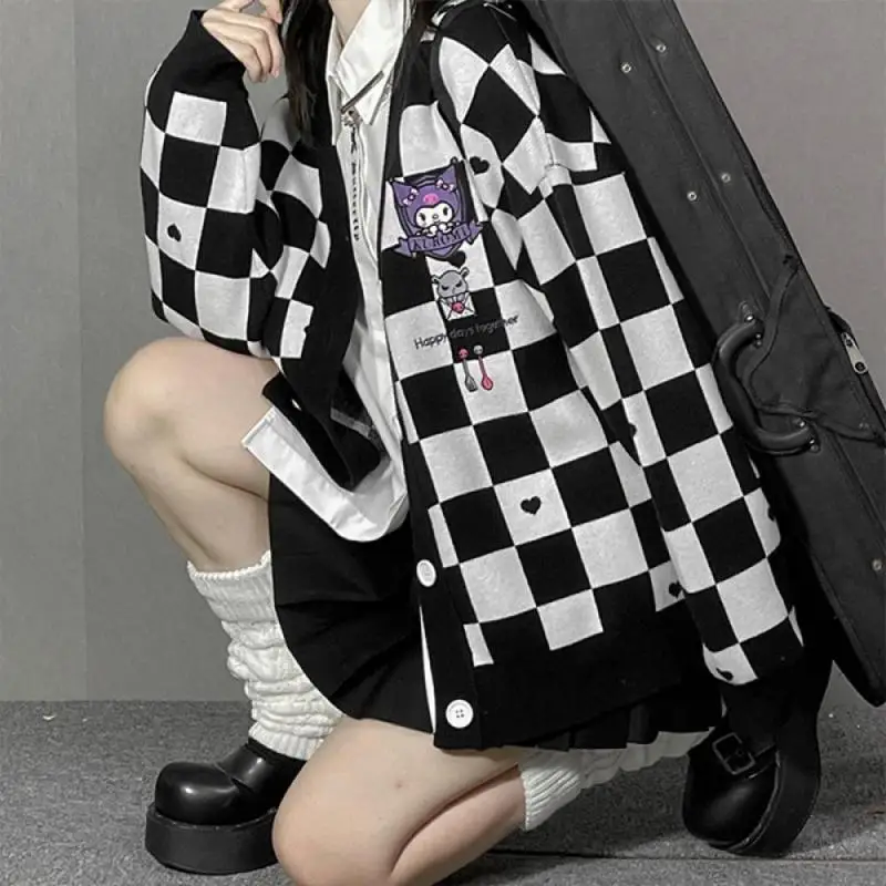Beauty & Makeup Katia Di Paola Palermo - 人気アニメガールカーディガンセーター かわいいブラックビューティー 春秋ニットジャケット ゆったりスイート刺繍トップス ギフト ファッション