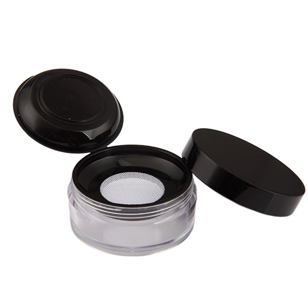 Beauty Makeup Box Set - パッキングコンテナ シフターふるい 粉状ケーキボックス 空のパウダーケース プラスチック製化粧品容器 トラベルメイクアップジャー