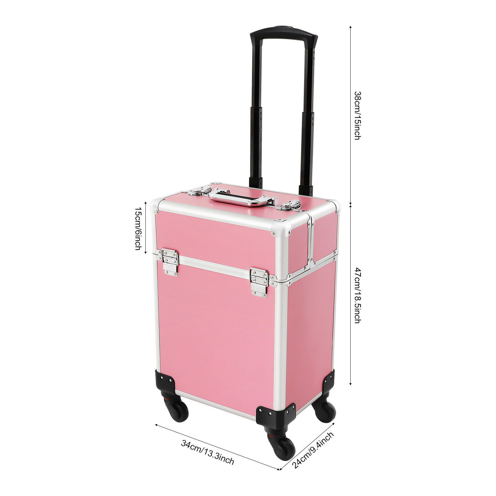 ローリングメイクアップトレインケース コスメティックトロリー - Beauty Makeup Box Set のレビューと価格