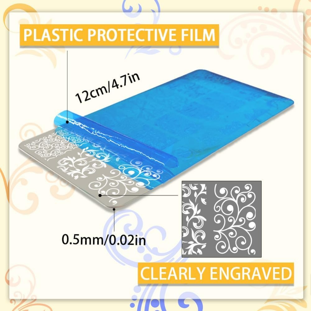 3 個スワールパターンネイルアートテンプレートフレンチネイル - Nail Art Stamping Kit のレビューと価格