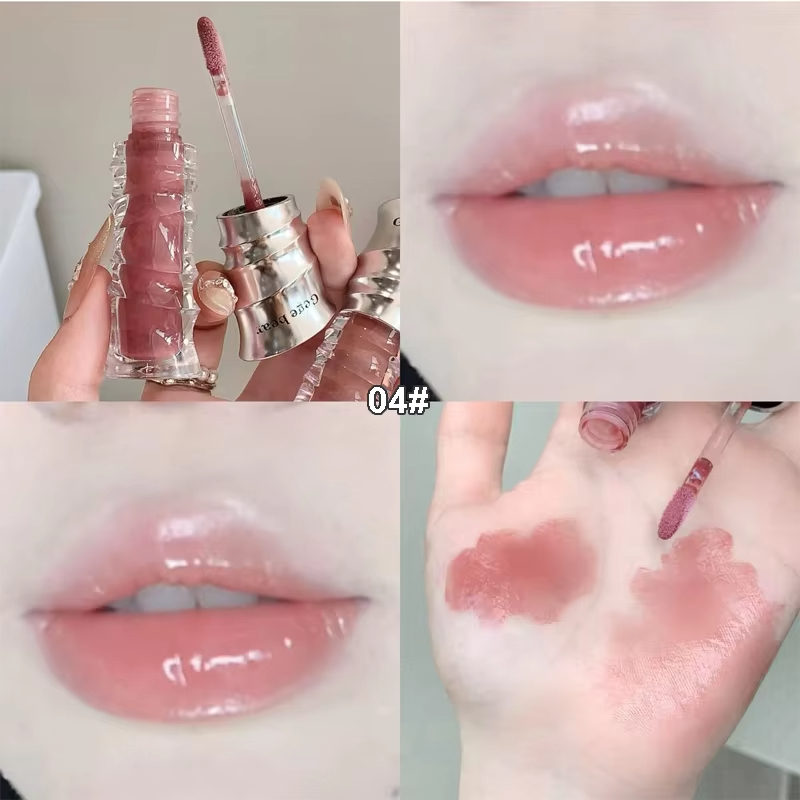 ミラーリップグロスセクシーなふっくらパープルウォーター透明リ - Lip Gloss Plumping のレビューと価格