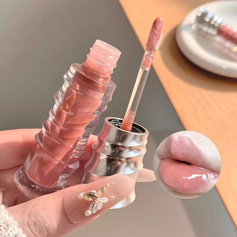 ミラーリップグロスセクシーなふっくらパープルウォーター透明リ - Lip Gloss Plumping のレビューと価格