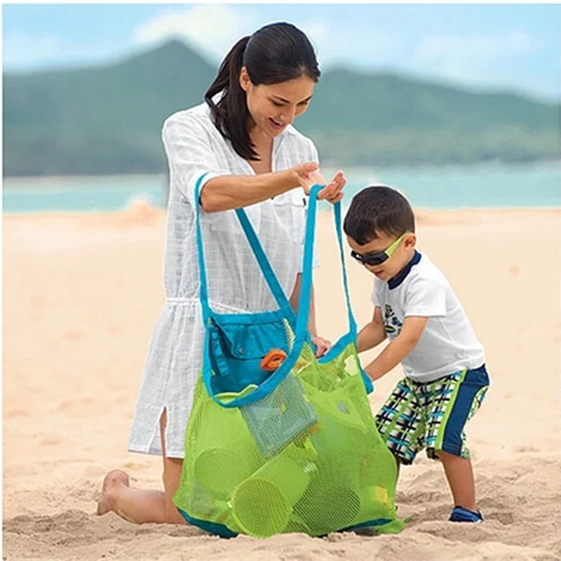 子供用砂遊び用ポータブルメッシュバッグ、キッズバスおもちゃ収 - Beauty Makeup Bag のレビューと価格
