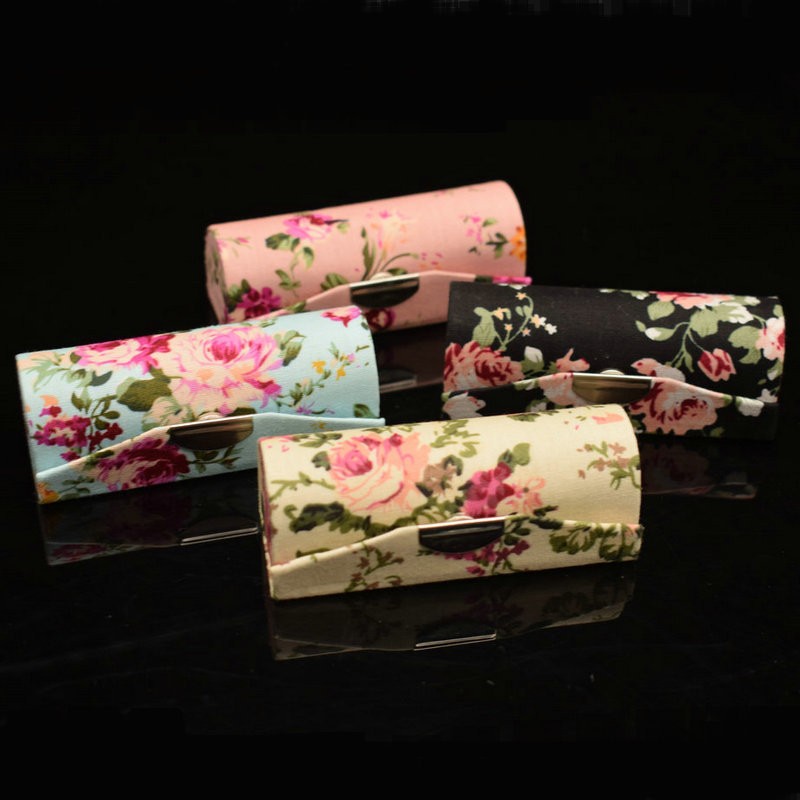 レトロ刺繍フラワーデザイン口紅ケースミニミラーリップグロスボ - Beauty Makeup Box Set のレビューと価格
