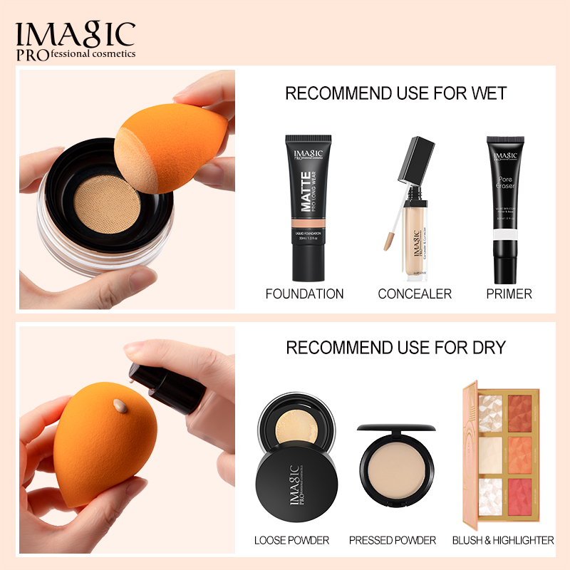 IMAGIC メイクアップスポンジプロフェッショナル化粧パフ - Beauty Makeup Images のレビューと価格