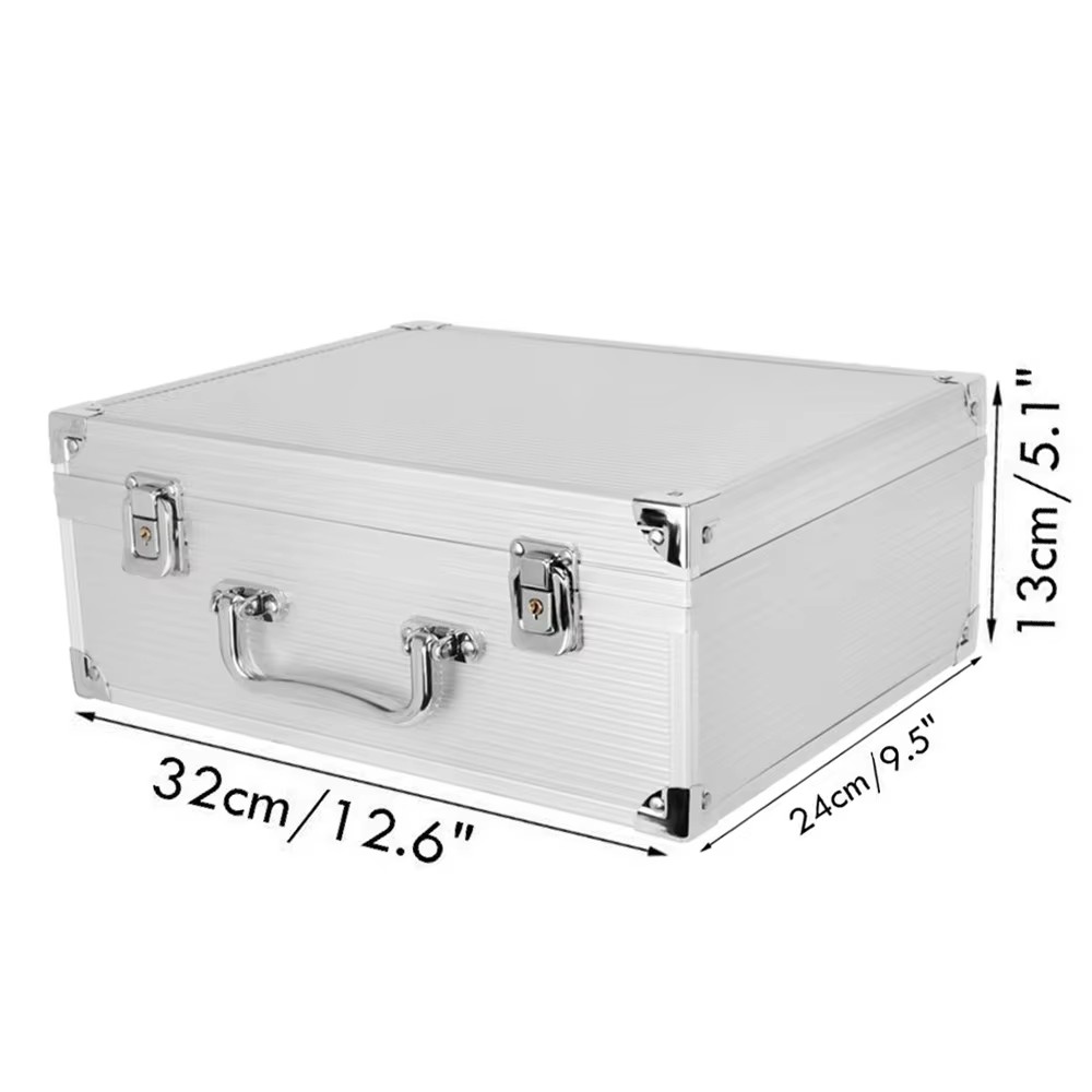 大型タトゥーキットケースボックス アルミ製タトゥーマシンケー - Beauty Makeup Box Set のレビューと価格