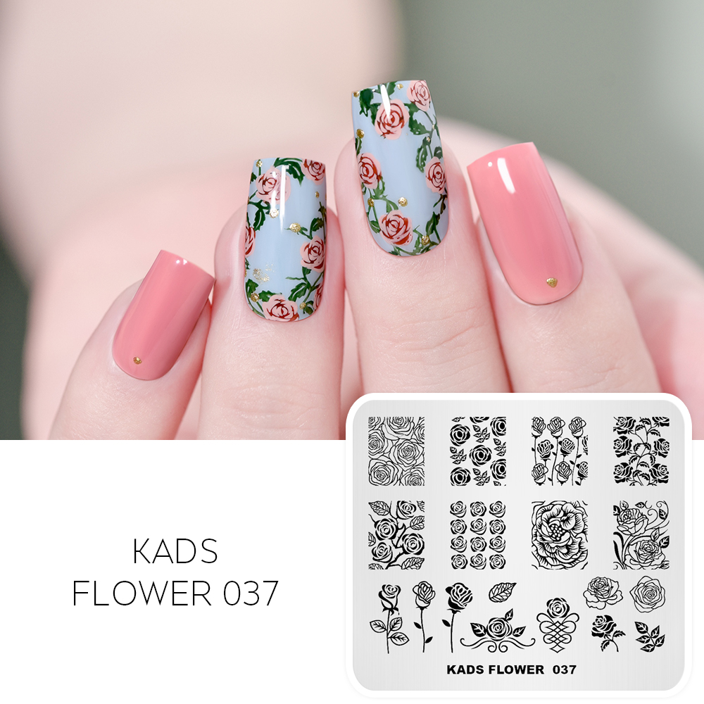 ネイルアートスタンピングプレート蝶フラワーデザインネイルスタ - Nail Art Stamping Kit のレビューと価格