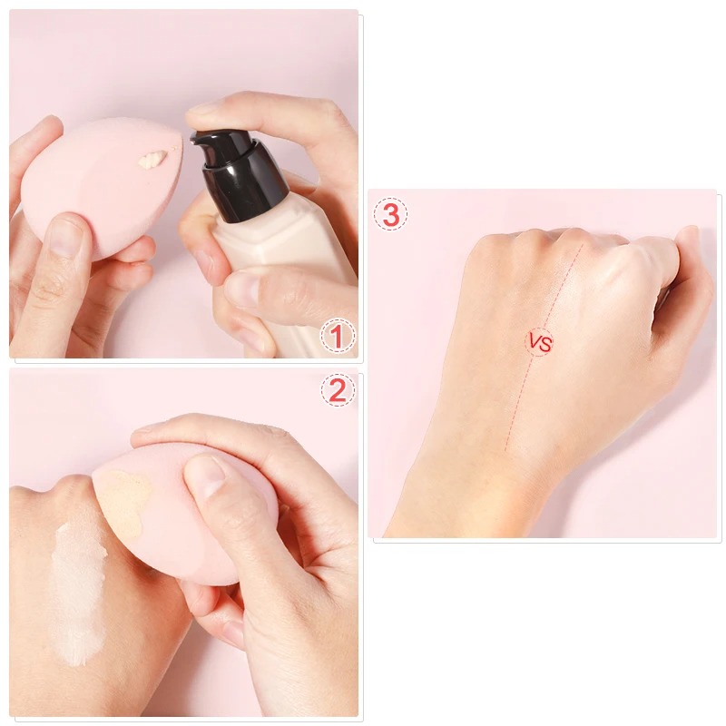 新しいスポンジ素材のビューティーエッグパウダー、変形しないビ - Beauty Makeup Egg のレビューと価格