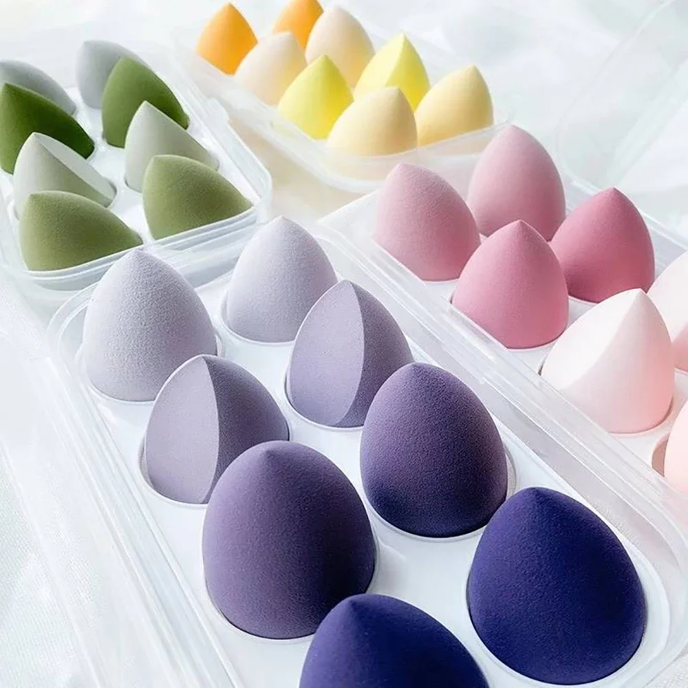 4/8 個メイクアップスポンジブレンダー美容卵化粧パフソフト - Beauty Makeup Egg のレビューと価格