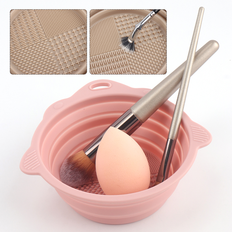 折りたたみ式洗浄用シリコンボウル化粧ブラシクリーナーメイクア - Beauty Makeup Supply のレビューと価格
