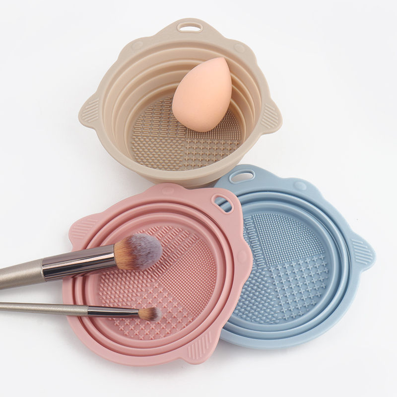折りたたみ式洗浄用シリコンボウル化粧ブラシクリーナーメイクア - Beauty Makeup Supply のレビューと価格