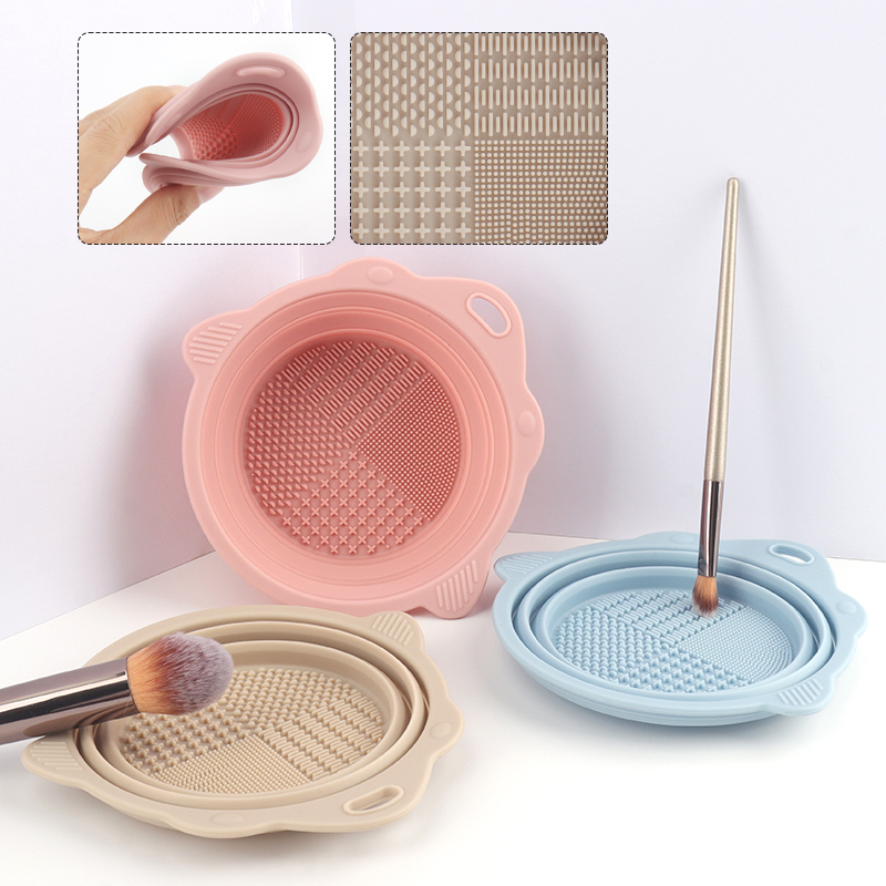 折りたたみ式洗浄用シリコンボウル化粧ブラシクリーナーメイクア - Beauty Makeup Supply のレビューと価格