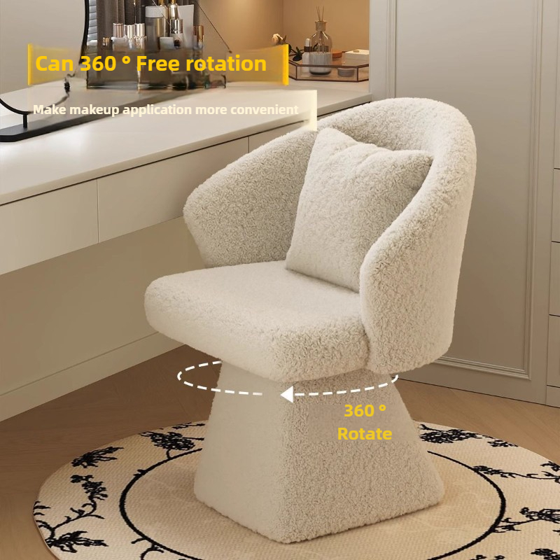 ドレッシングテーブルチェア、回転式化粧スツール、女性用寝室プ - Beauty Makeup Chair のレビューと価格