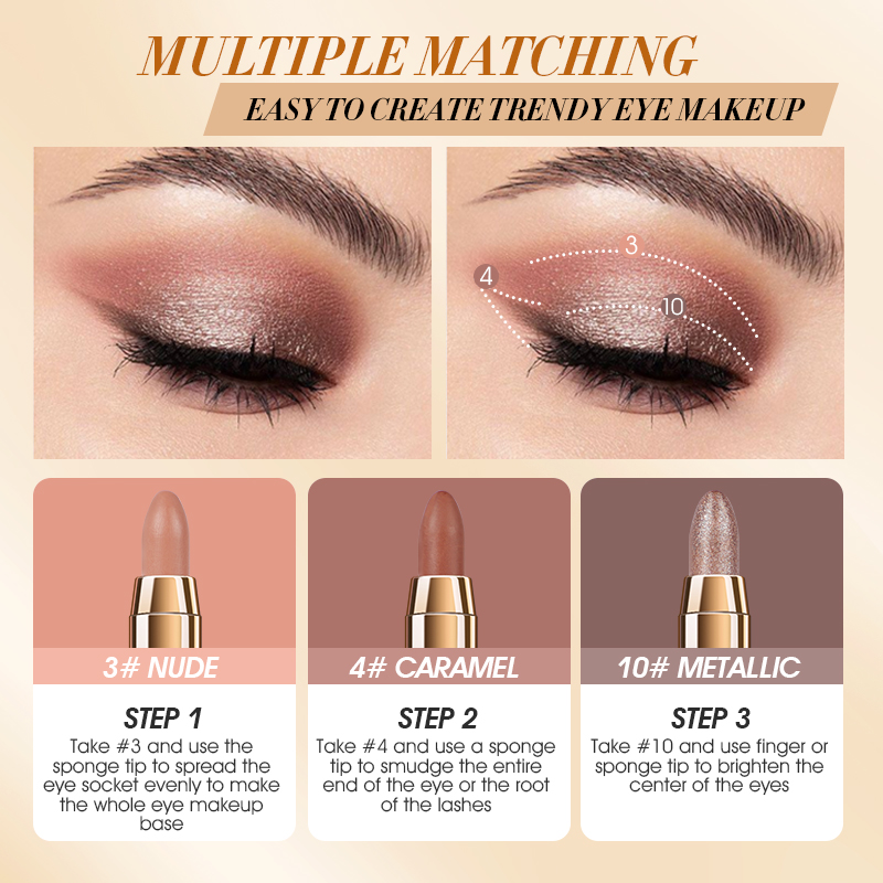 IMAGIC 12 色のアイシャドウペンシルグリッターマット - Beauty Makeup Images のレビューと価格