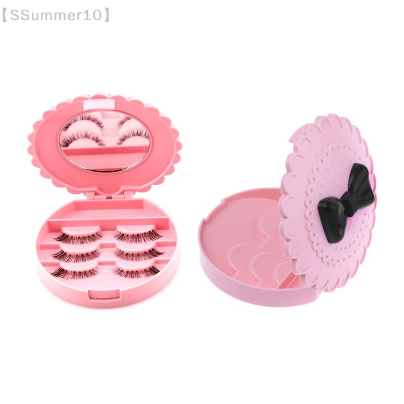 【SSummer10】ピンクの蝶結び型つけまつげ収納ボックス - Beauty Makeup Box Set のレビューと価格