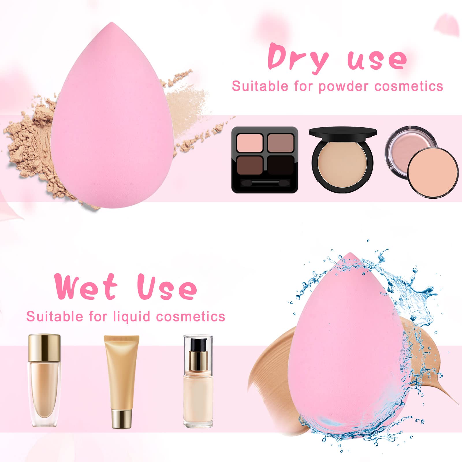 15個のメイクアップスポンジセット、美容スポンジブレンダーミ - Beauty Makeup Blender のレビューと価格