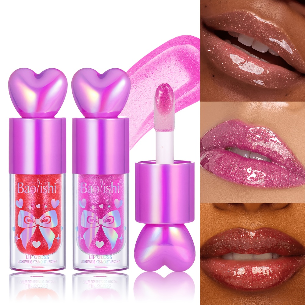 ハート型リップグロス グリッター シャイニー プランピング  - Lip Gloss Plumping のレビューと価格