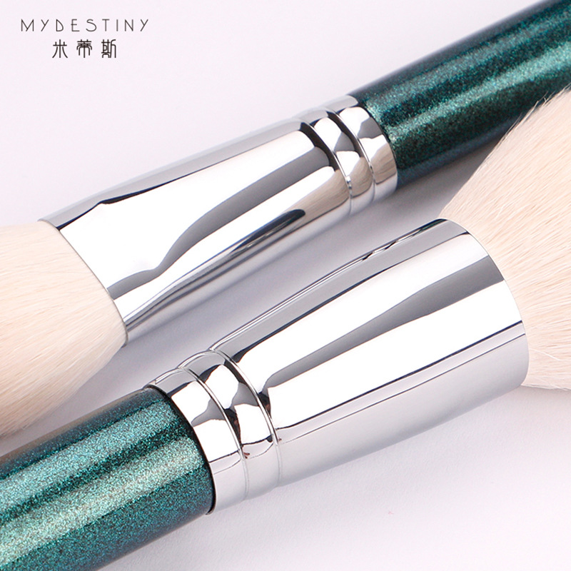 11ピース/セットプロヤギの毛メイクブラシセットパウダーブラ - My Beauty Makeup Set のレビューと価格