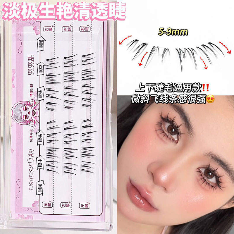 韓国風ナチュラルつけまつげDIYセット 10列 マンガ風セグ - Beauty Makeup Tool Collection のレビューと価格