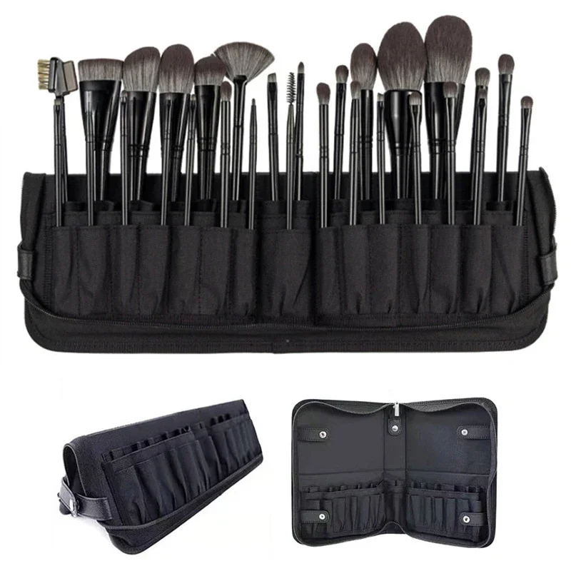 29/23 穴折りたたみ化粧ブラシバッグ女性化粧ブラシツール - Beauty Makeup Bag のレビューと価格