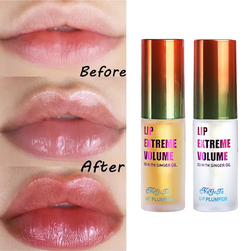 リッププランパーオイルセラムインスタント長期持続ボリュームア - Lip Gloss Plumping のレビューと価格