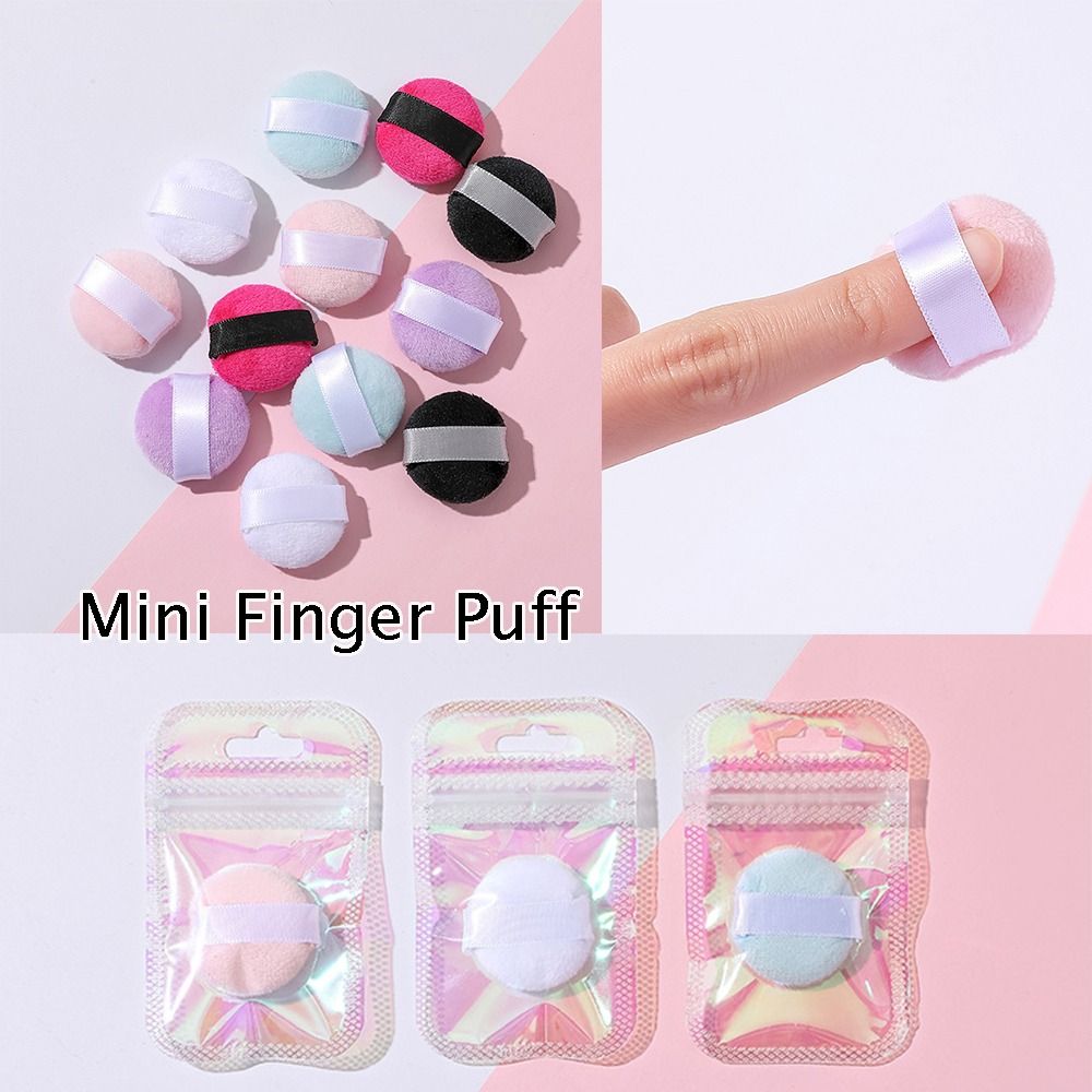 ミニサイズフィンガーパフ化粧品クッションプロフェッショナルク - Beauty Makeup Blender のレビューと価格