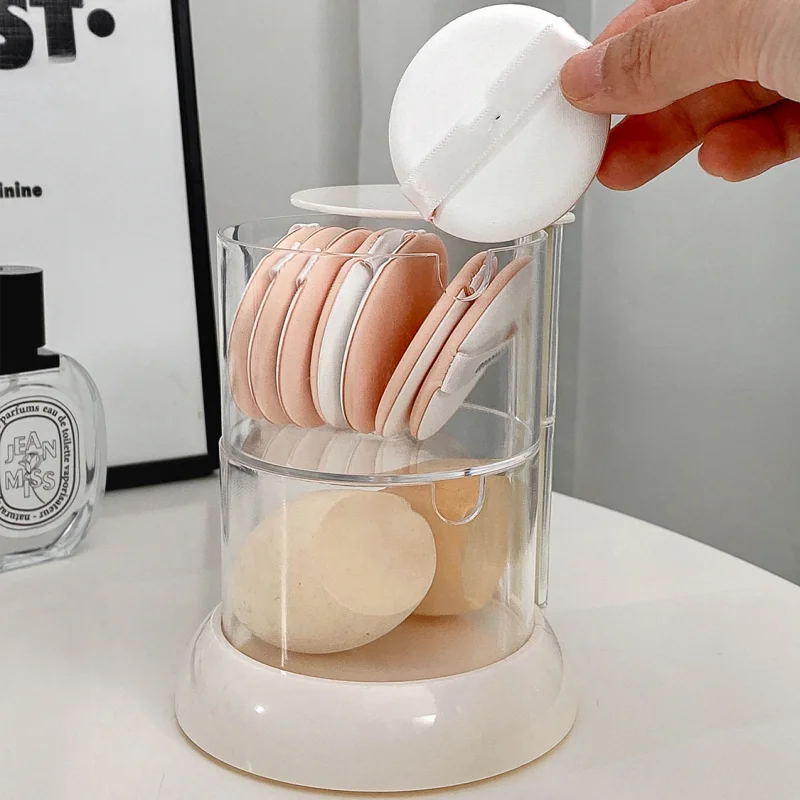 ノルディックコットンパッド収納ボックス,360度回転,メイク - Beauty Makeup Egg のレビューと価格